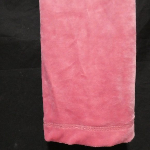 BCBG MAX AZRIA | large | Y2K Extremely Soft Pink Velour Pants | Sequin Letters - Picture 16 of 16